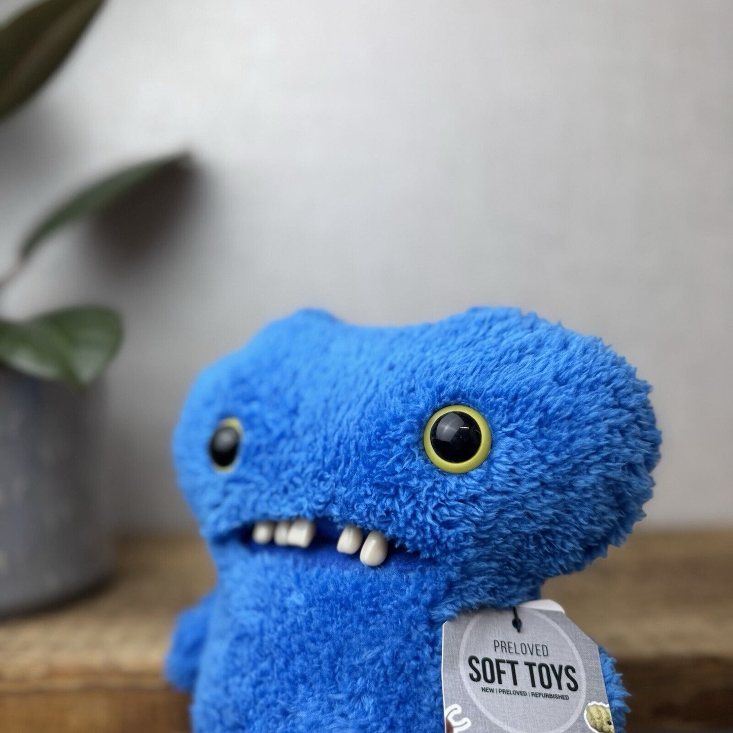 Fuggler Gaptooth McGoo Blue Soft Fluffy Fuggler Snuggler Tooth Funny Ugly (2)