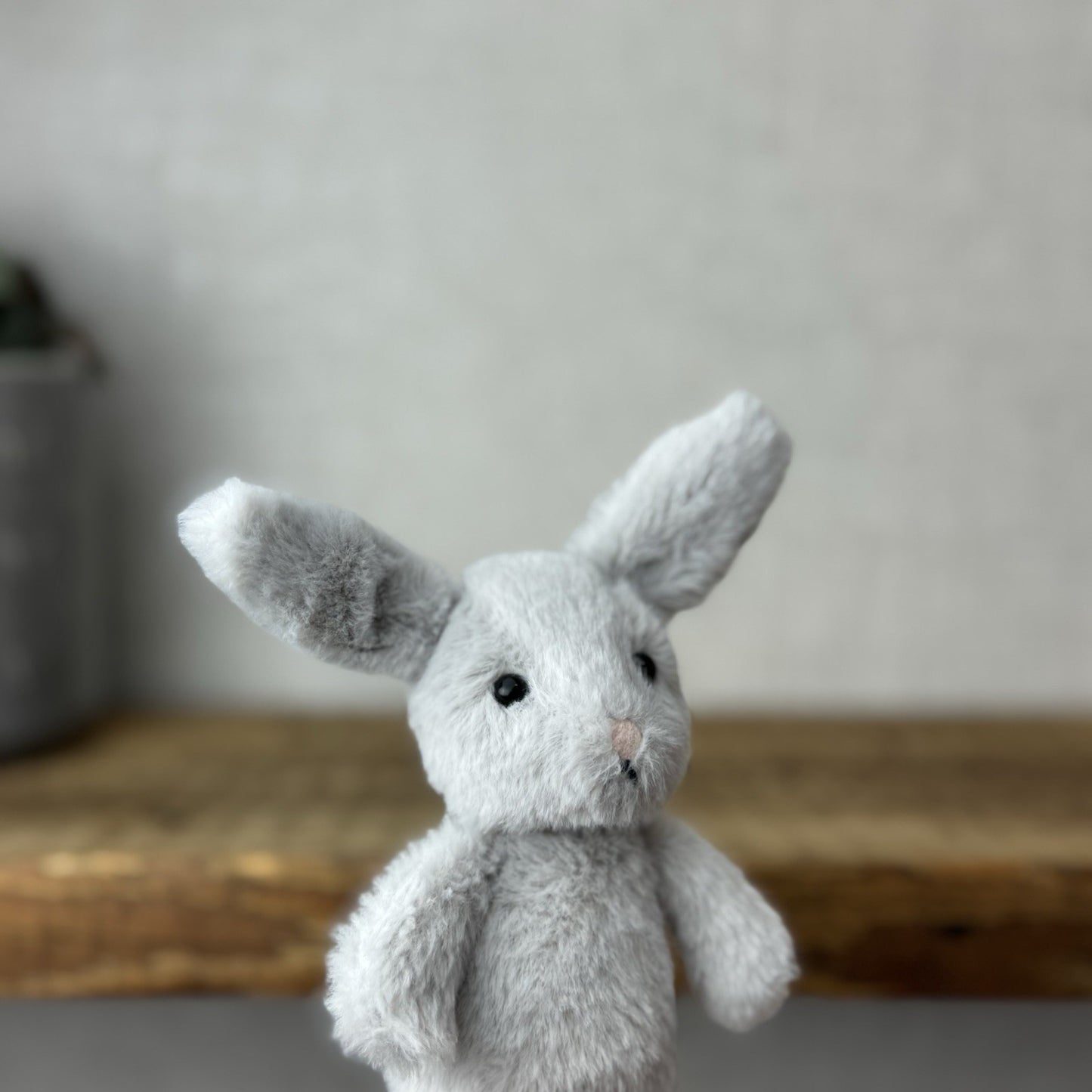 Jellycat Tiny Fluffy Silver Bunny - Tiny Fluffy Bunny Selfridges Exclusive 5”