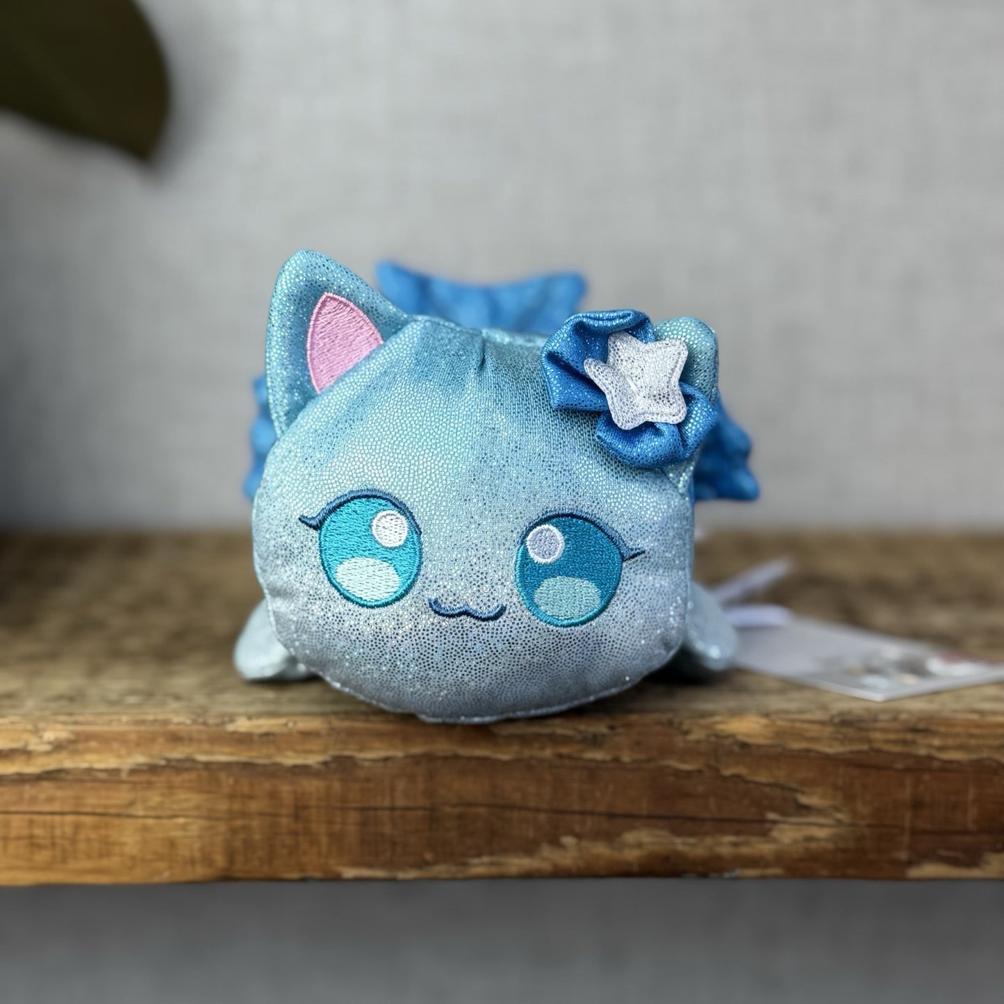 Aphmau MeeMeows - Mermaid Cat Blue Sparkly Kitty - Pocket Money Pal Small Cat 5"