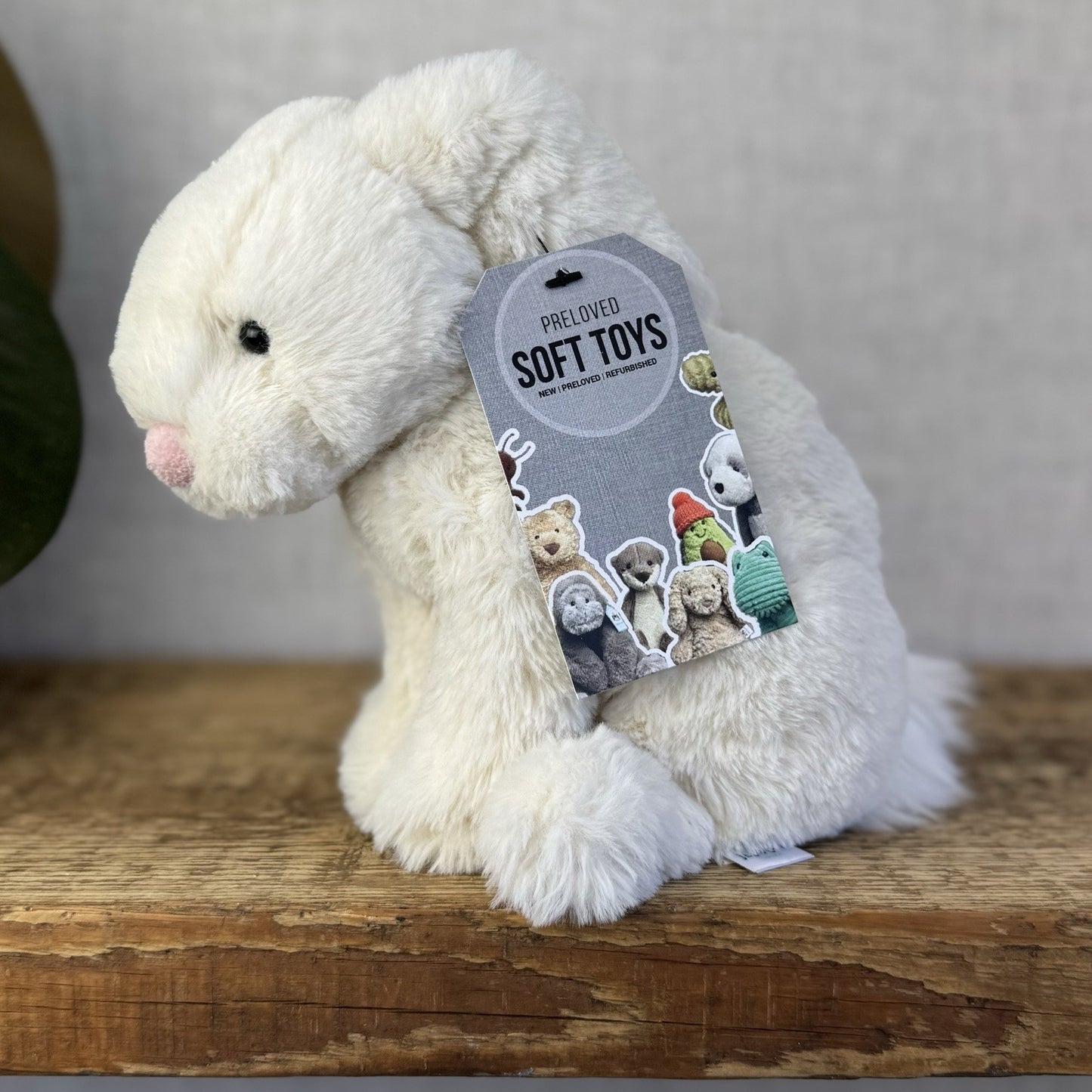 Jellycat Small Riley Bunny - Cream Lop Ear Bunny Rabbit Soft Toy Retired 7”