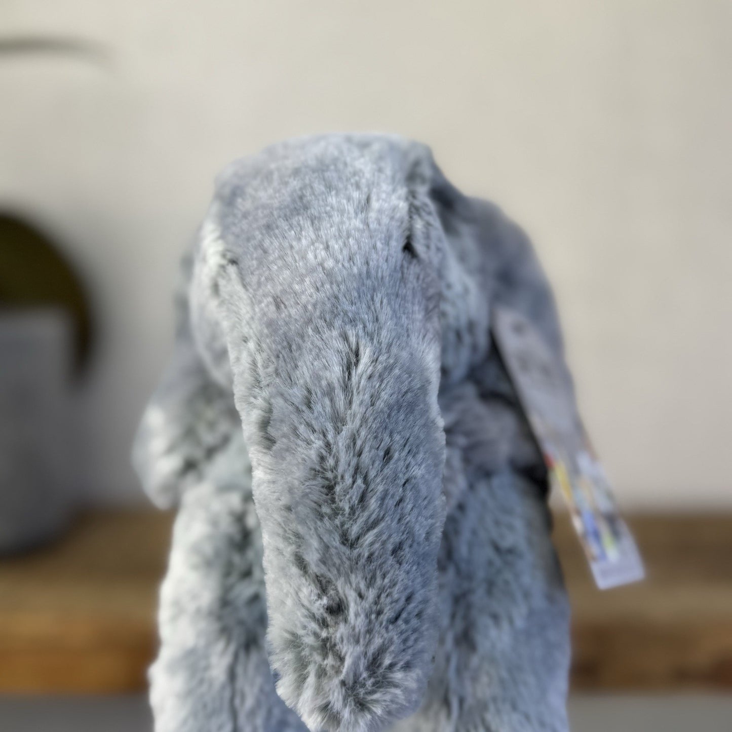 Jellycat Medium Elly Elephant - Grey/Silver Mix Elephant Beanie Soft 8” (#2)