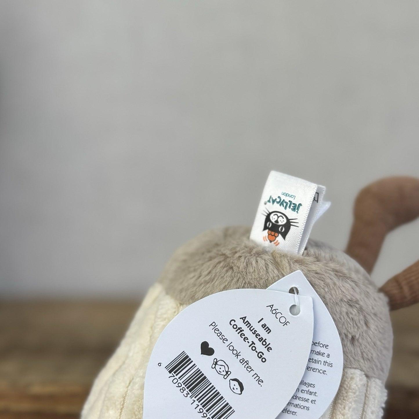 Jellycat Amuseable Coffee To Go Cup - Coffee Cup Soft Toy Beanie New With Tags
