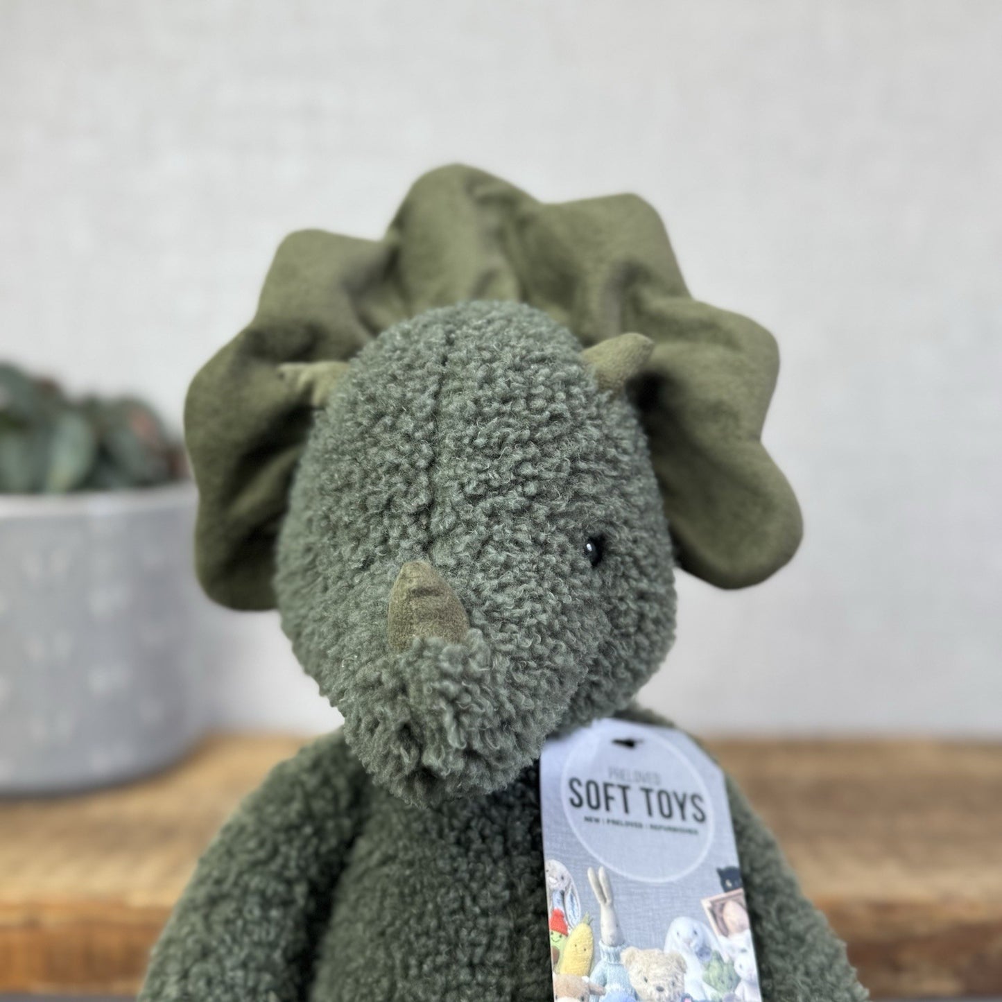 Jellycat Allenby Dinosaur - Little White Company Exclusive Green Dino 14"