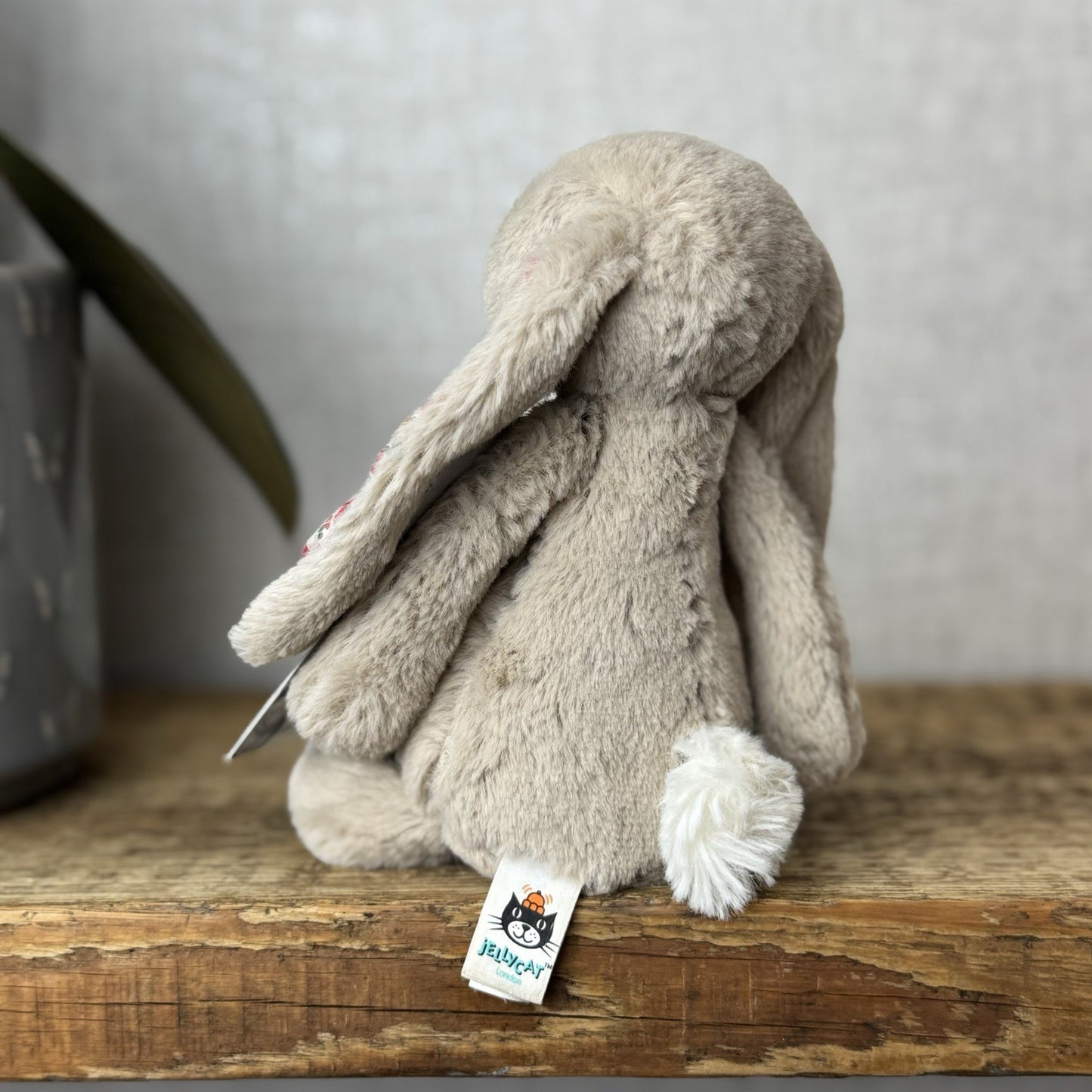 Jellycat Small Beige Blossom Posy Bunny Rabbit - Beige Bunny Floral Rabbit 5"