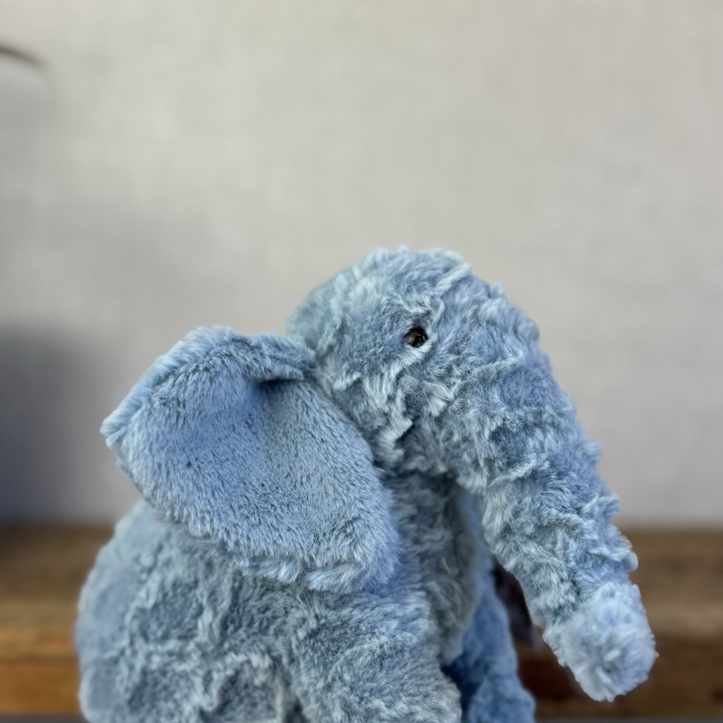 Jellycat Little Eddy Small Blue Standing Elephant Beanie Retired Collectible 8”