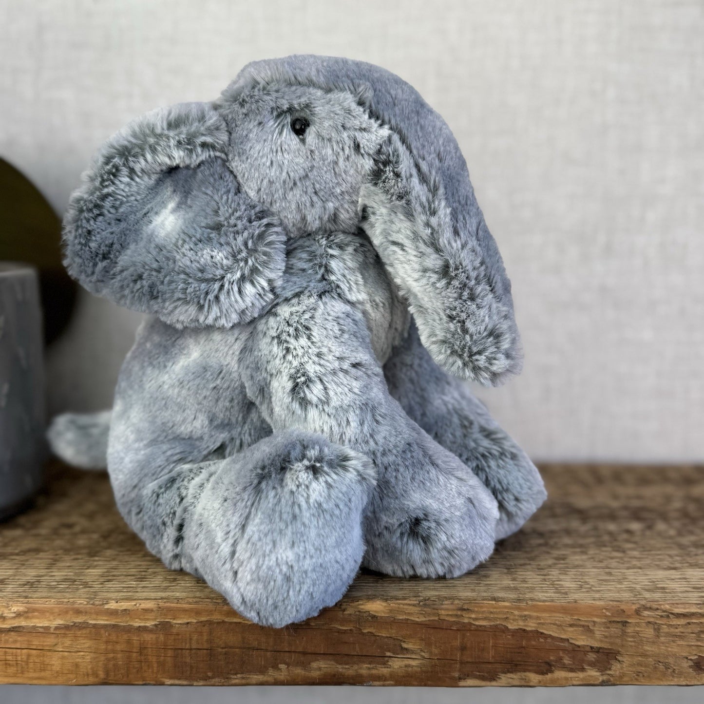 Jellycat Medium Elly Elephant - Grey/Silver Mix Elephant Beanie Soft 8” (#2)