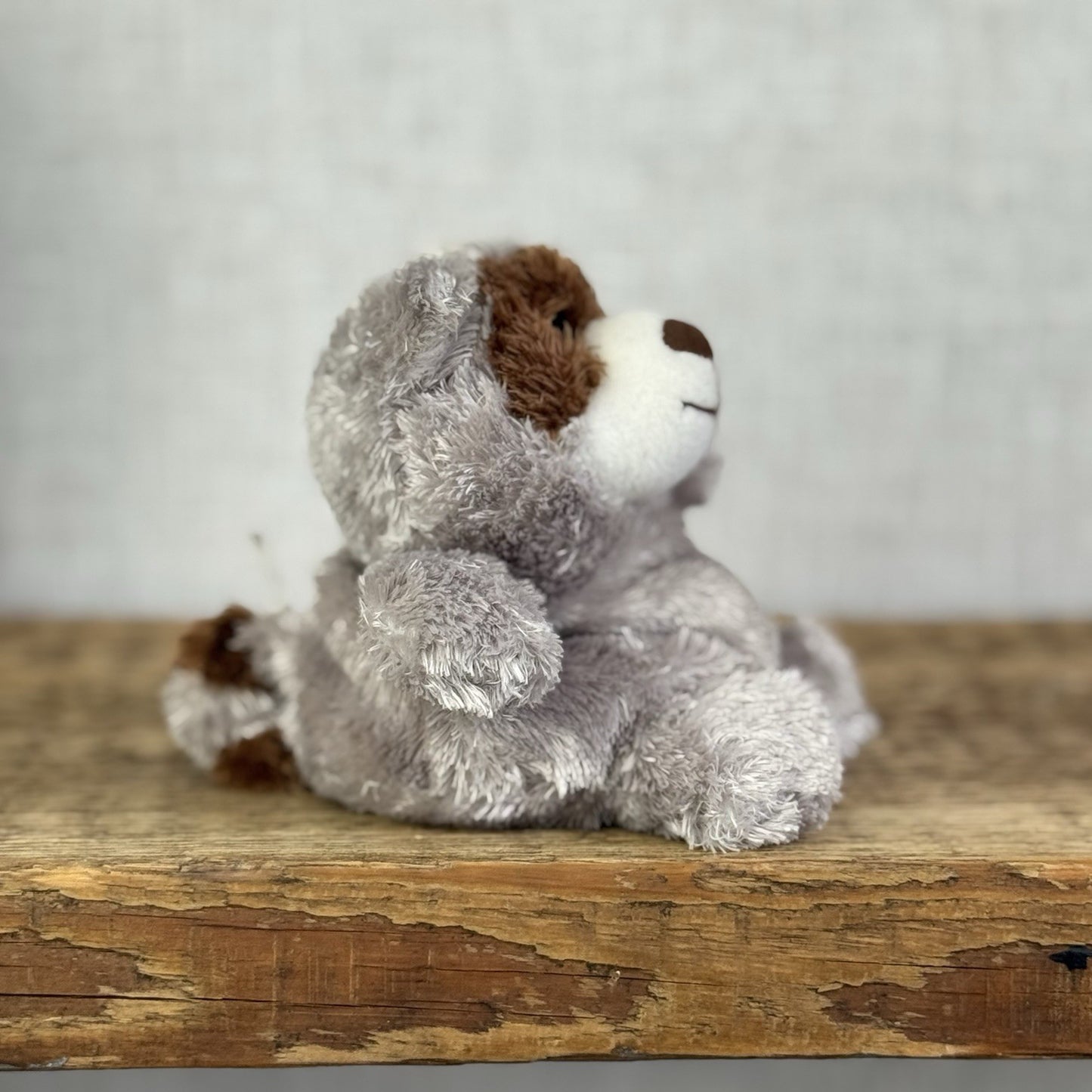 Russ Berrie Luvvies - Raccoon Mini Beanbag Raccoon Grey Soft toy NWOT 5”