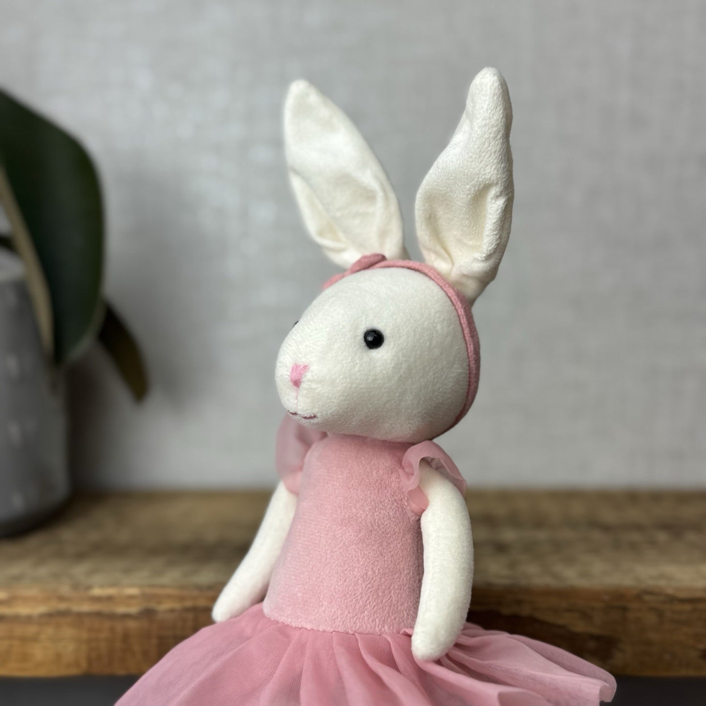 Jellycat Rose Pirouette Bunny Ballerina Rabbit Soft Toy Beanie Retired Pink 10”