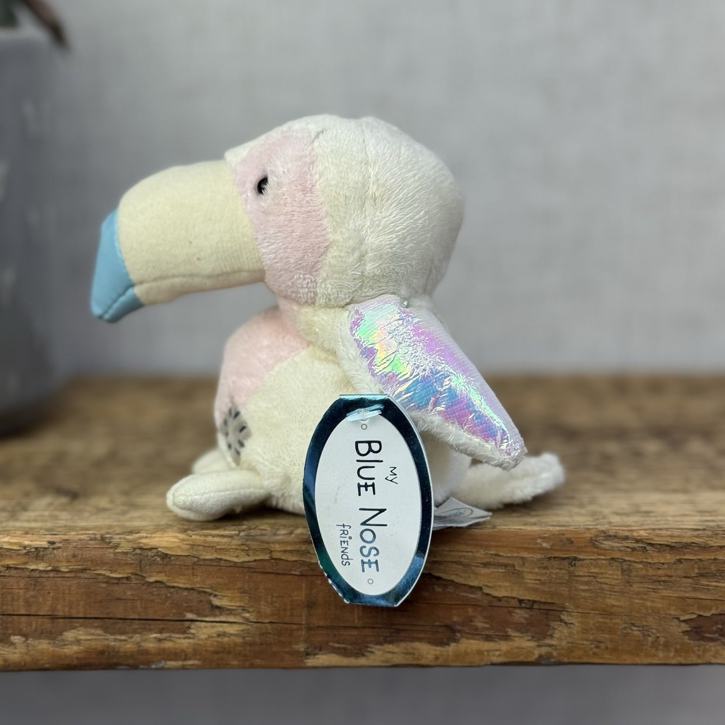 Blue Nose Friends Tango #73 - Limited Edition Pink Bird Beanie Collectible 5"