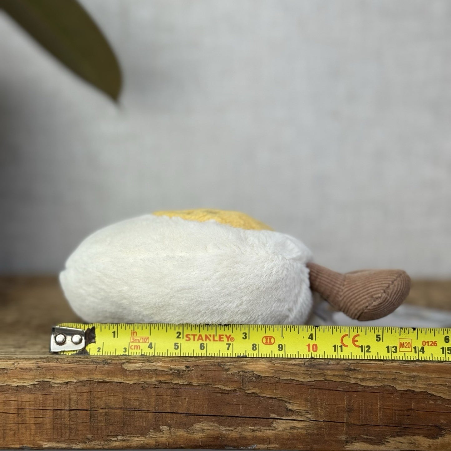 Jellycat Amuseable Cheeky Boiled Egg - Frowning Egg Toy - Play Food Plush 5”