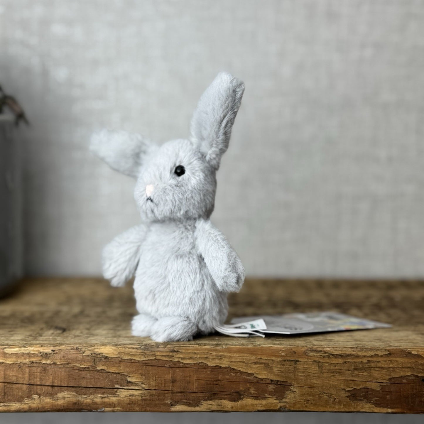Jellycat Tiny Fluffy Silver Bunny - Tiny Fluffy Bunny Selfridges Exclusive 5”