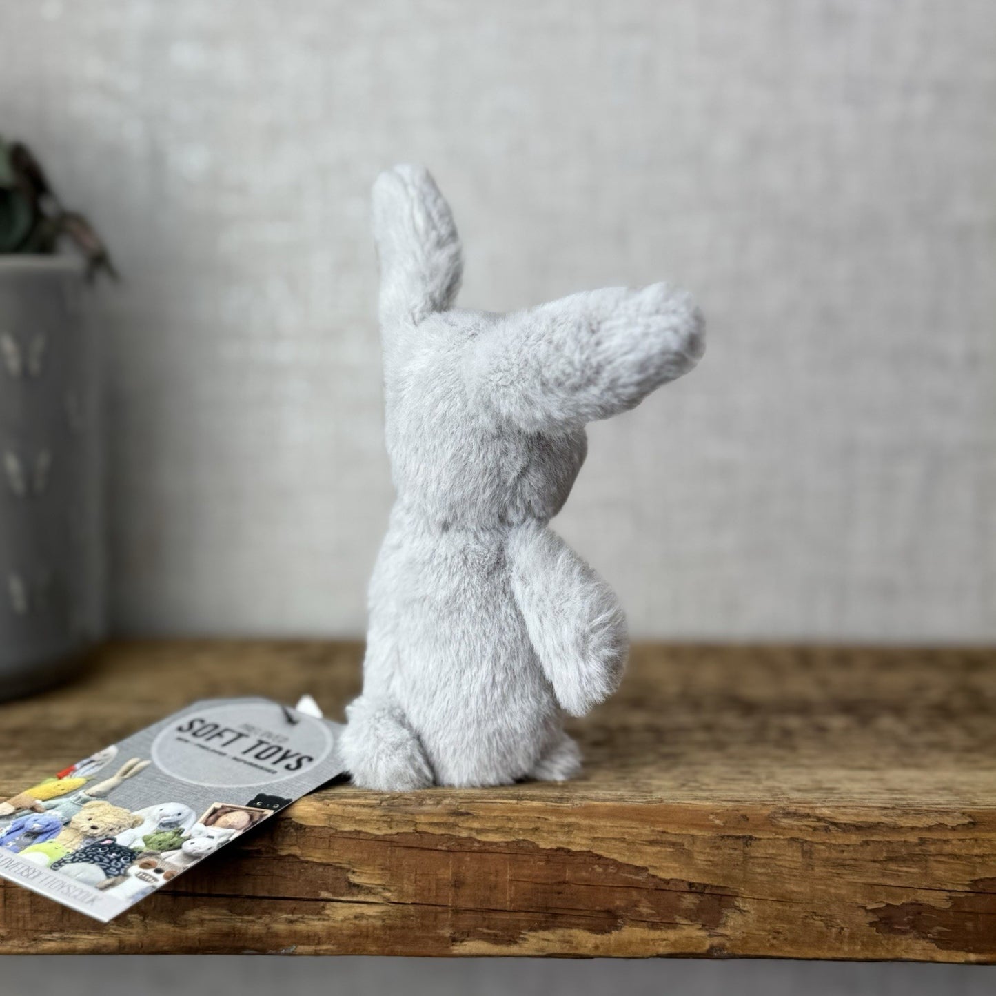 Jellycat Tiny Fluffy Silver Bunny - Tiny Fluffy Bunny Selfridges Exclusive 5”