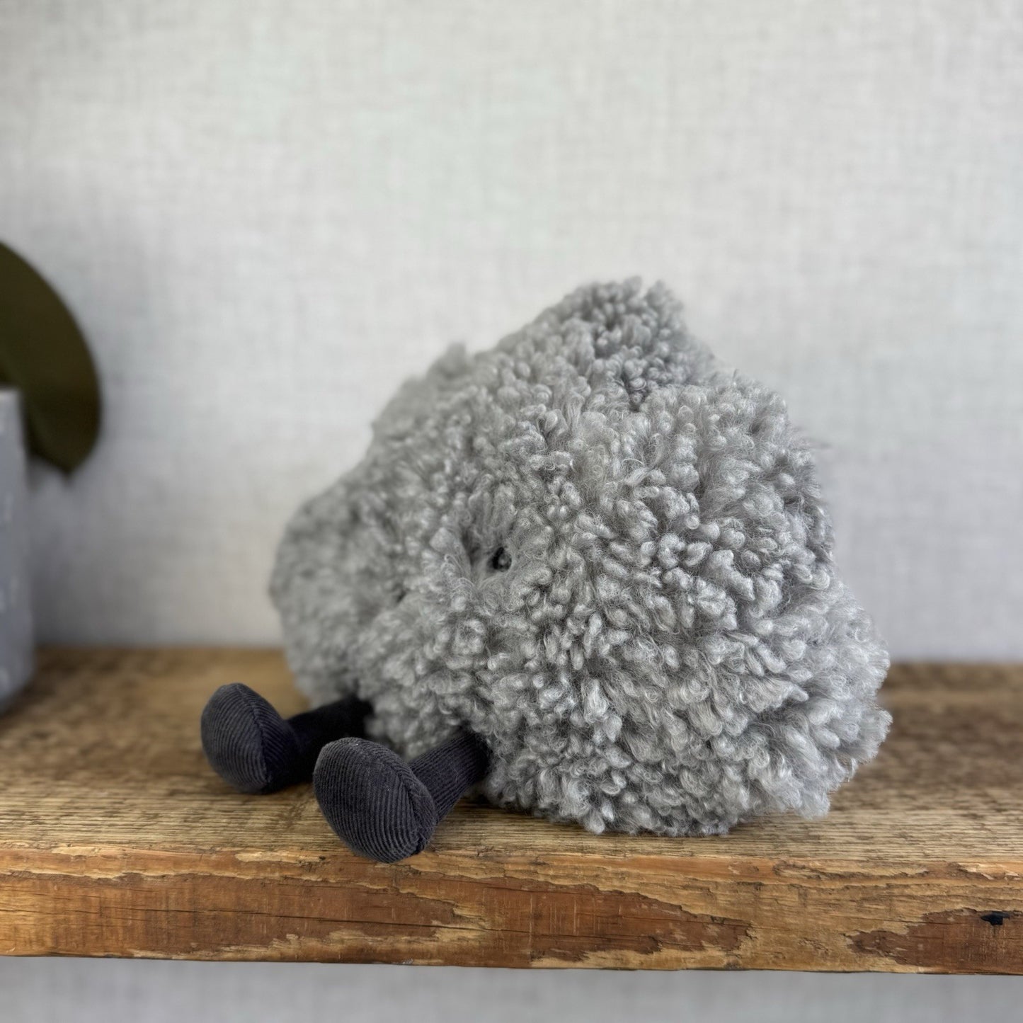 Jellycat Amuseable Storm Cloud - Grey Grumpy Cloud Plush Beanie NWT 10"