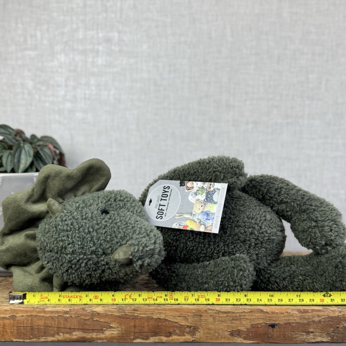 Jellycat Allenby Dinosaur - Little White Company Exclusive Green Dino 14"