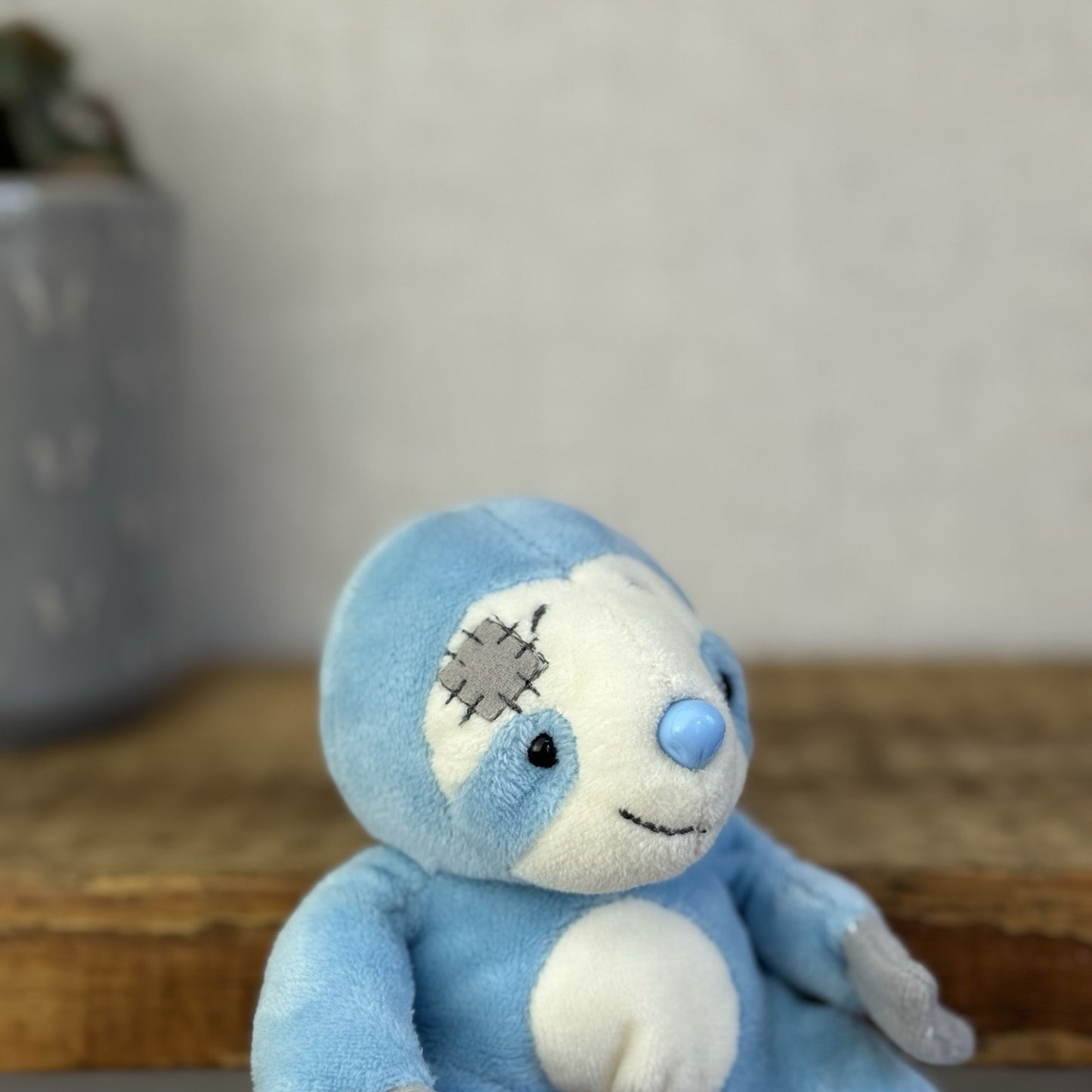 Blue Nose Friends #12 Sonny - Mini Blue Sloth Beanbag Soft Toy 5"