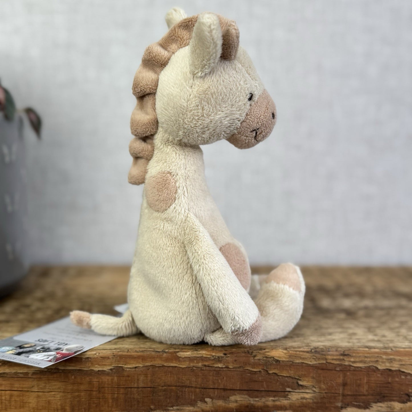 Jellycat Little Gentle Giraffe Rattle - Small Giraffe Rattle Plush Toy 9"