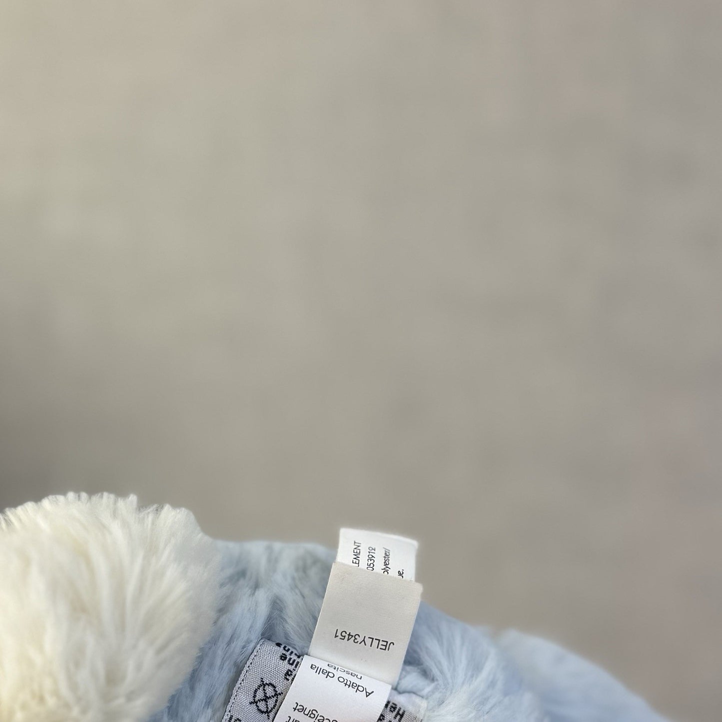 Jellycat Medium Bashful Blue Bunny - Baby Blue Bunny Rabbit Beanie Medium 12"