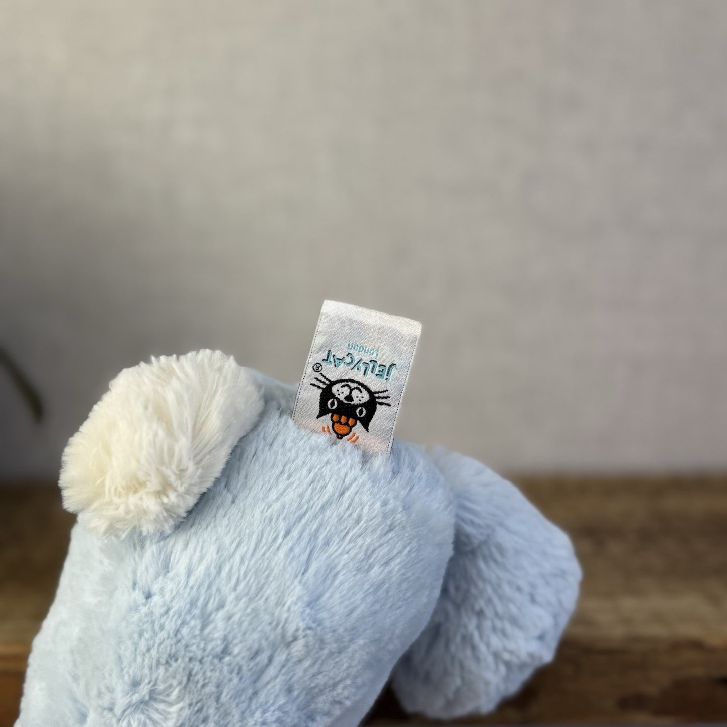 Jellycat Medium Bashful Blue Bunny - Baby Blue Bunny Rabbit Beanie Medium 12"