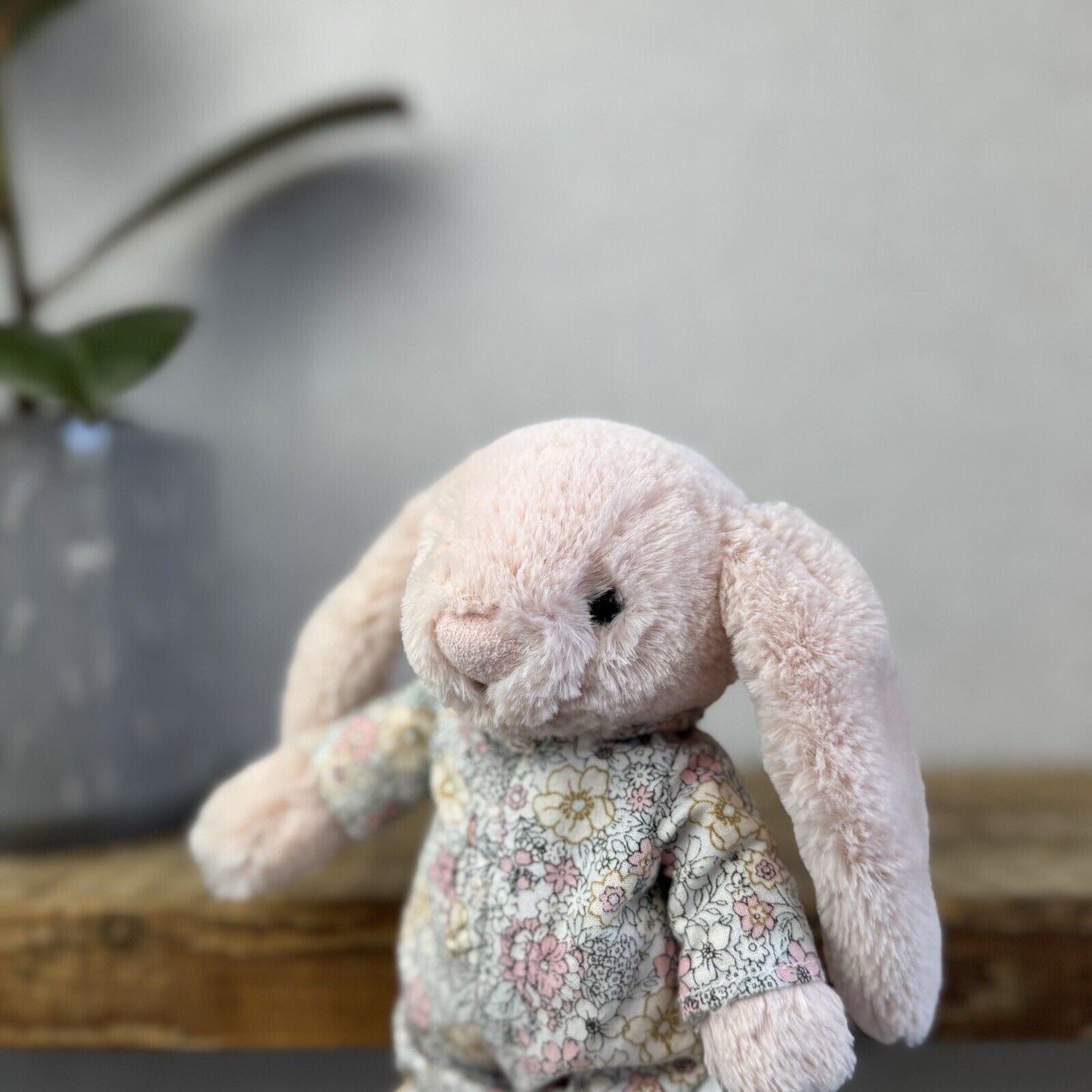 Jellycat Bedtime Blossom Bunny - Small Bunny In Pjamas - Pink Rabbit 8" (2)
