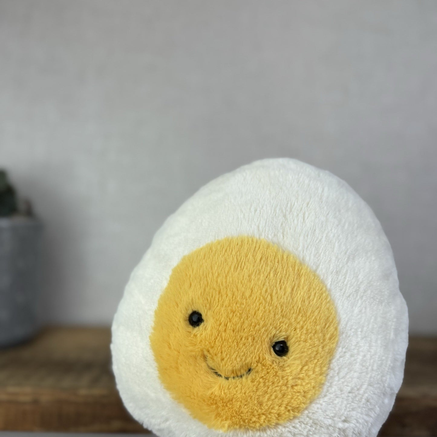 Jellycat Large Amuseable Egg - Large Smiling Egg Plush Beanie Retired 10"