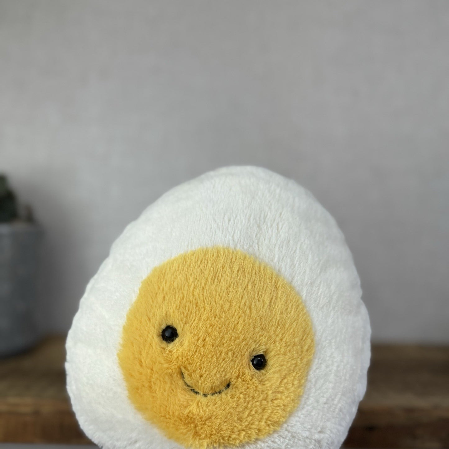Jellycat Large Amuseable Egg - Large Smiling Egg Plush Beanie Retired 10"