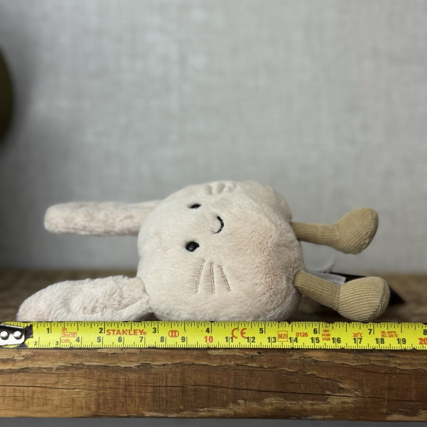 Jellycat Amuseabean Rabbit - Small Mini Bunny Plush Soft Toy Beanie 4” NWOT