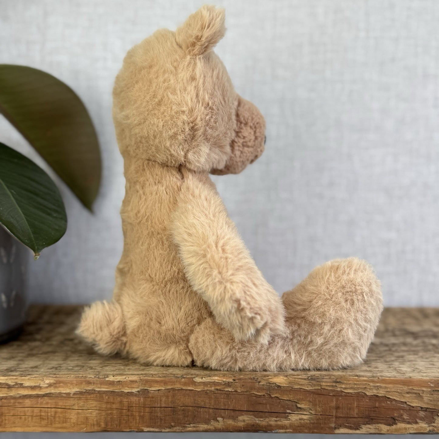Jellycat Rufus Teddy Bear Plush Soft Toy - Small Fluffy Sitting Bear Beanie 10"