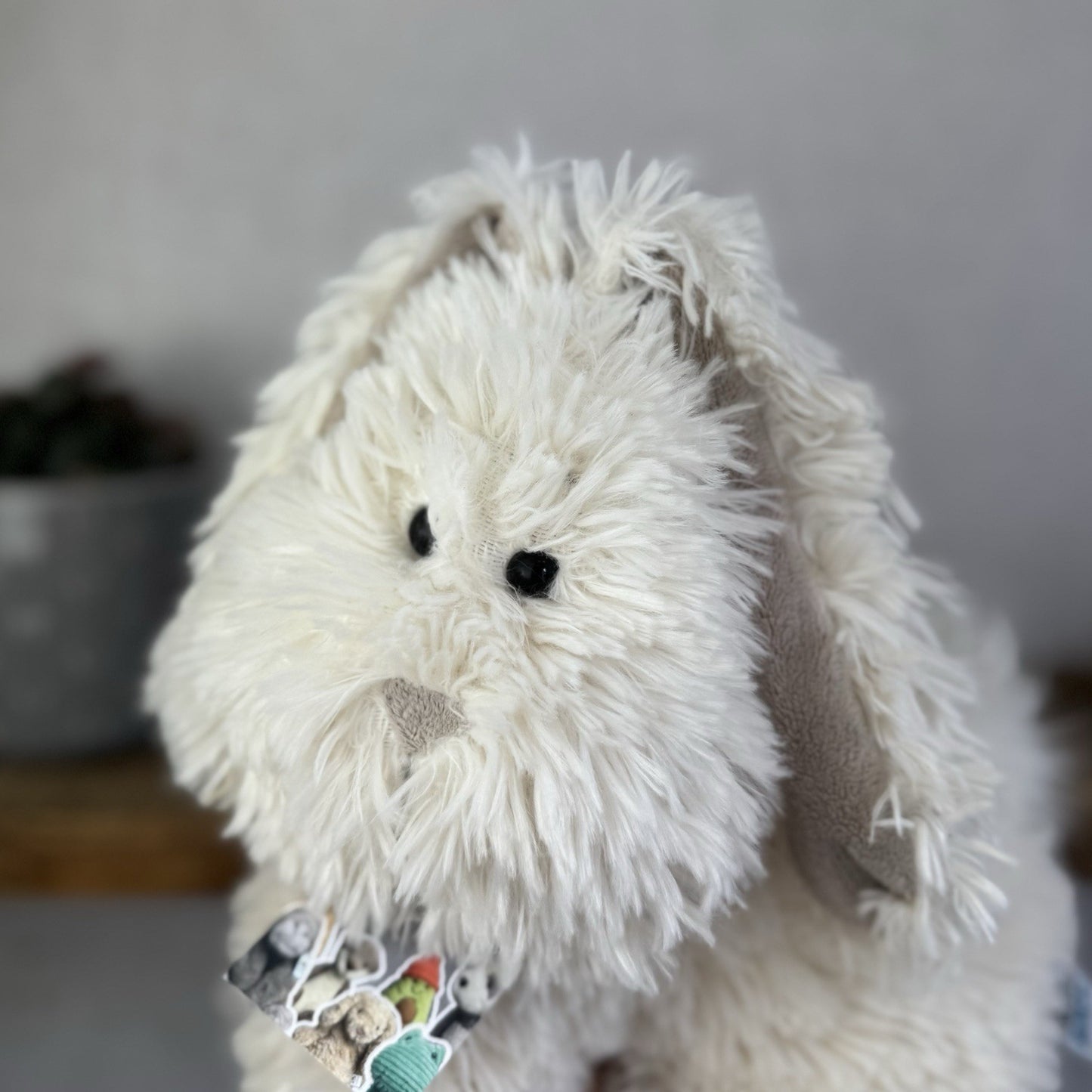 Jellycat Medium Truffles Bunny Rabbit - Large Cream Floppy Cushion Soft Vintage