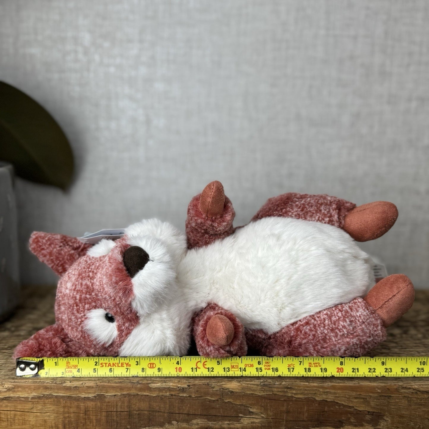 Jellycat Ambrosie Fox - Sitting Red Mottled Fox Beanie Plush Toy Woodland 9"