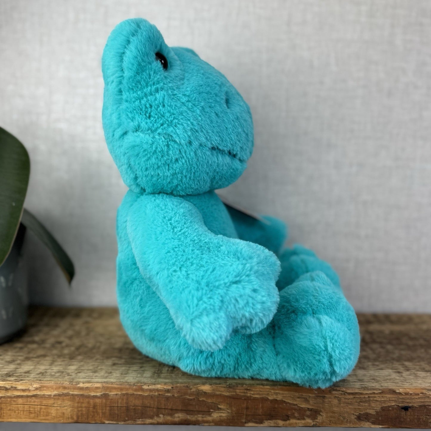 Build A Bear Teal Blue Hoppy Frog - All Blue BAB Frog Retired Collectible 17”
