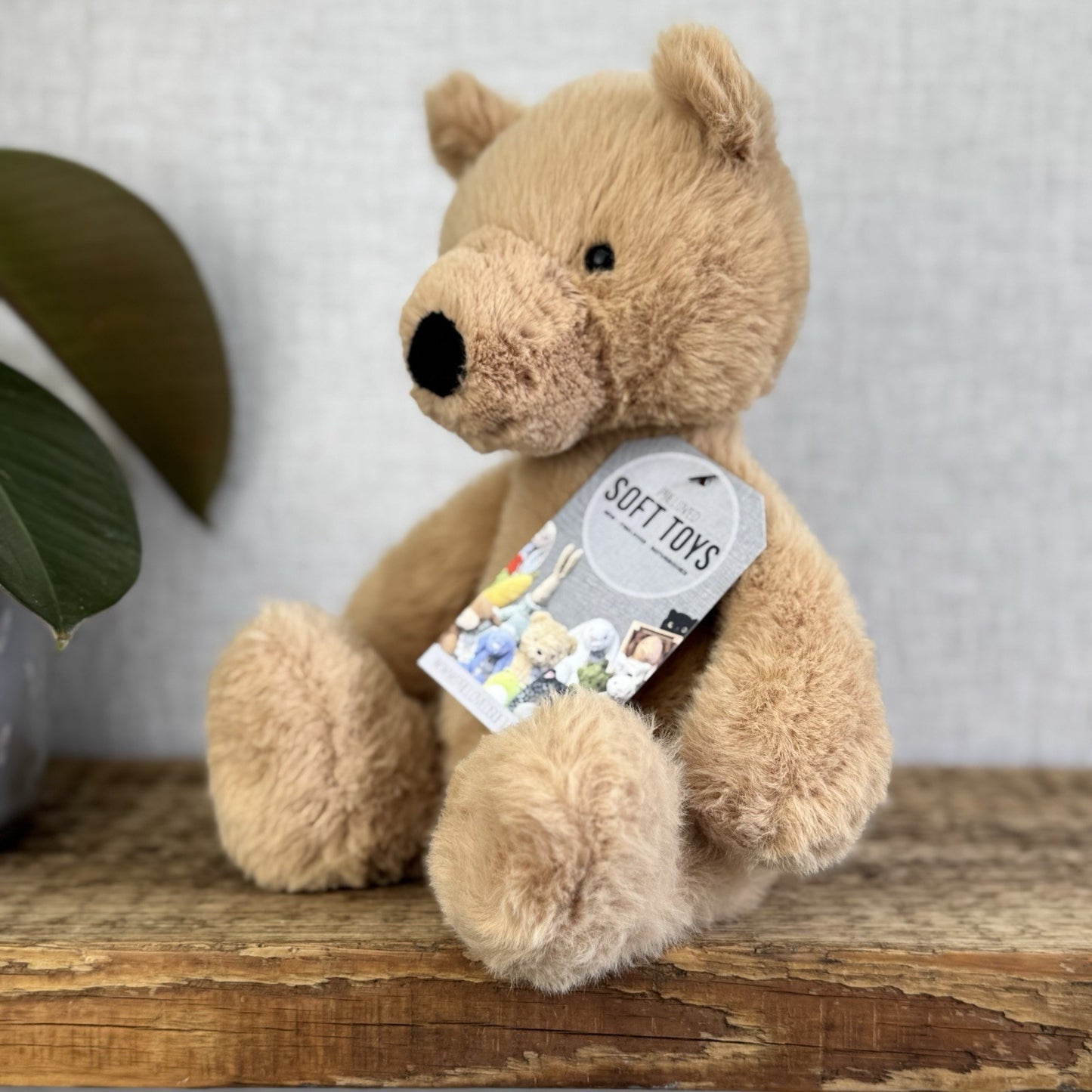 Jellycat Rufus Teddy Bear Plush Soft Toy - Small Fluffy Sitting Bear Beanie 10"
