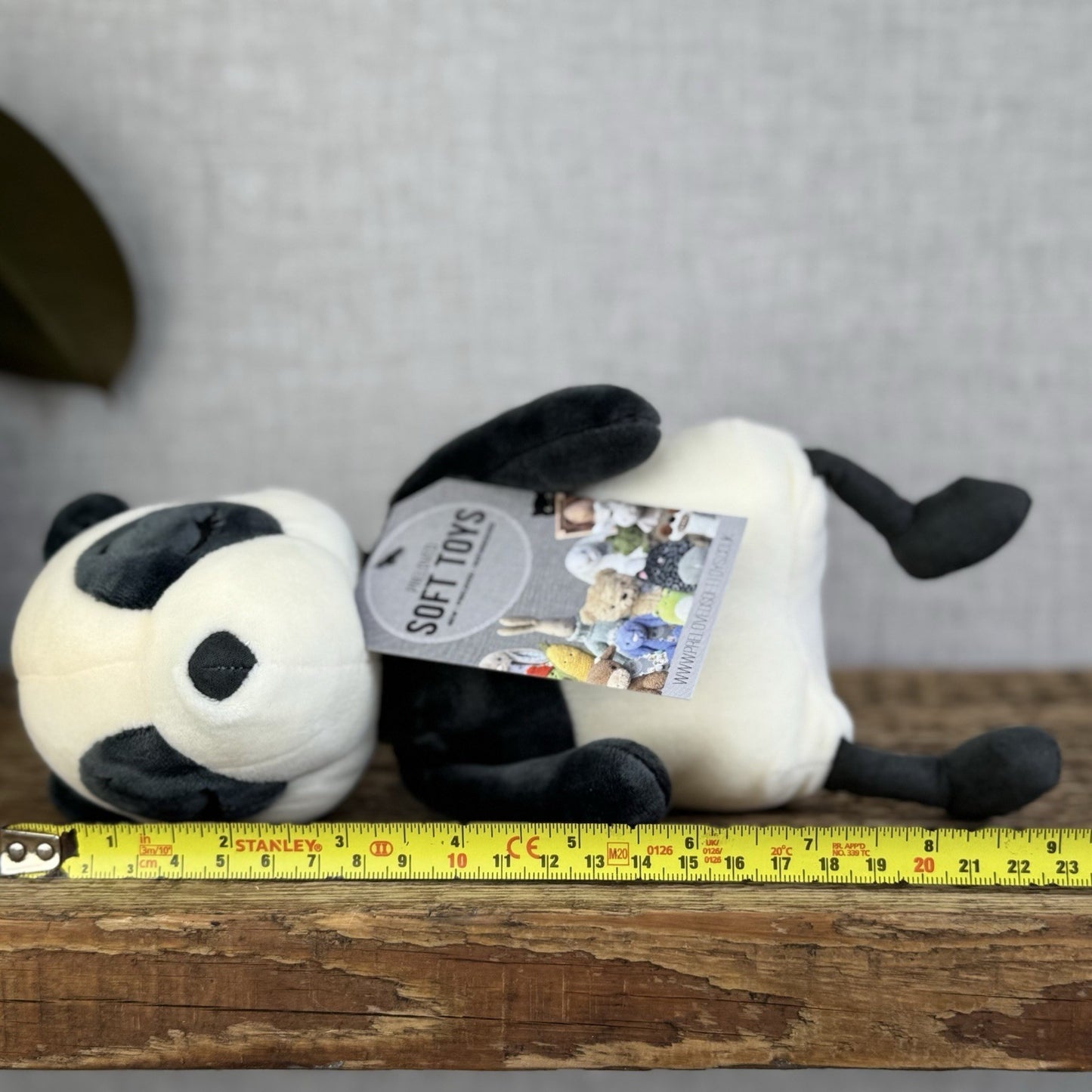Jellycat Sleepee Panda Small - Small Velour Panda Beanie Plush Retired 10"