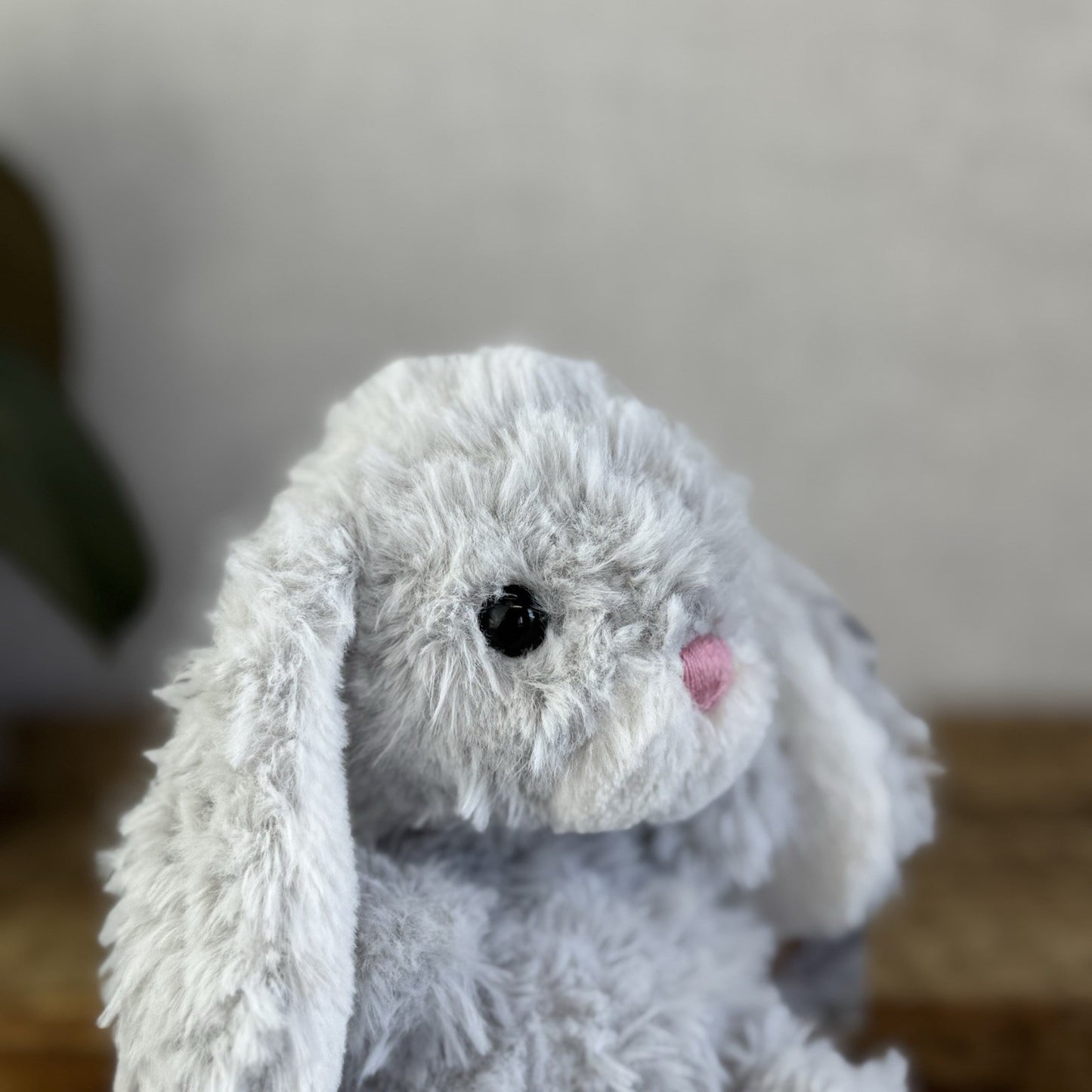 Jellycat Yummy Bunny Grey - New Without Tags - Small Beanie Rabbit Light Grey 5"