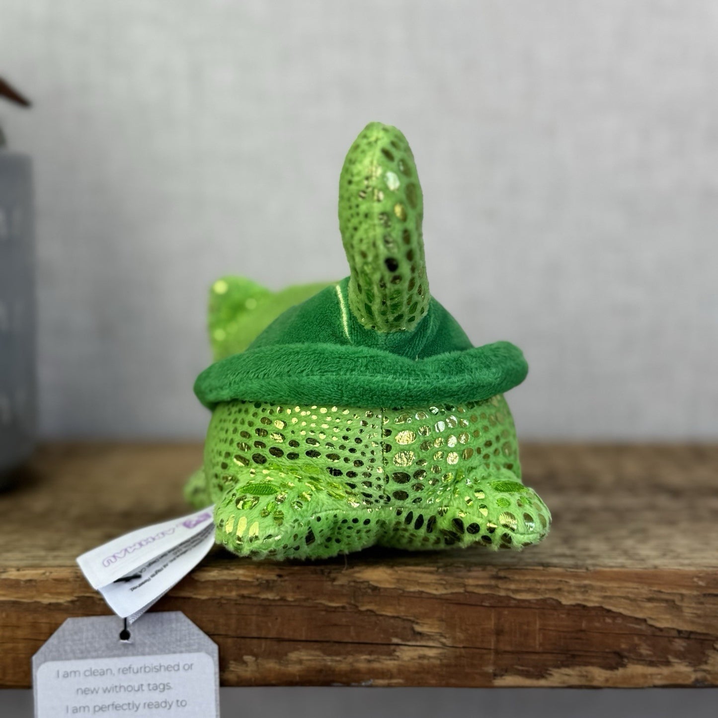 Aphmau MeeMeows - Turtle Plush Green Sparkly Sea Cat Collectible 5"