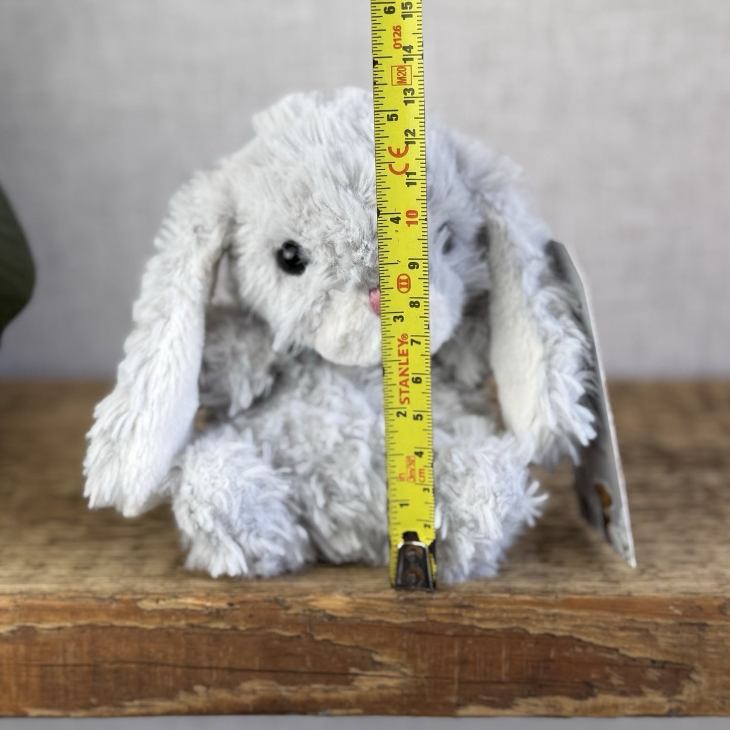 Jellycat Yummy Bunny Grey - New Without Tags - Small Beanie Rabbit Light Grey 5"