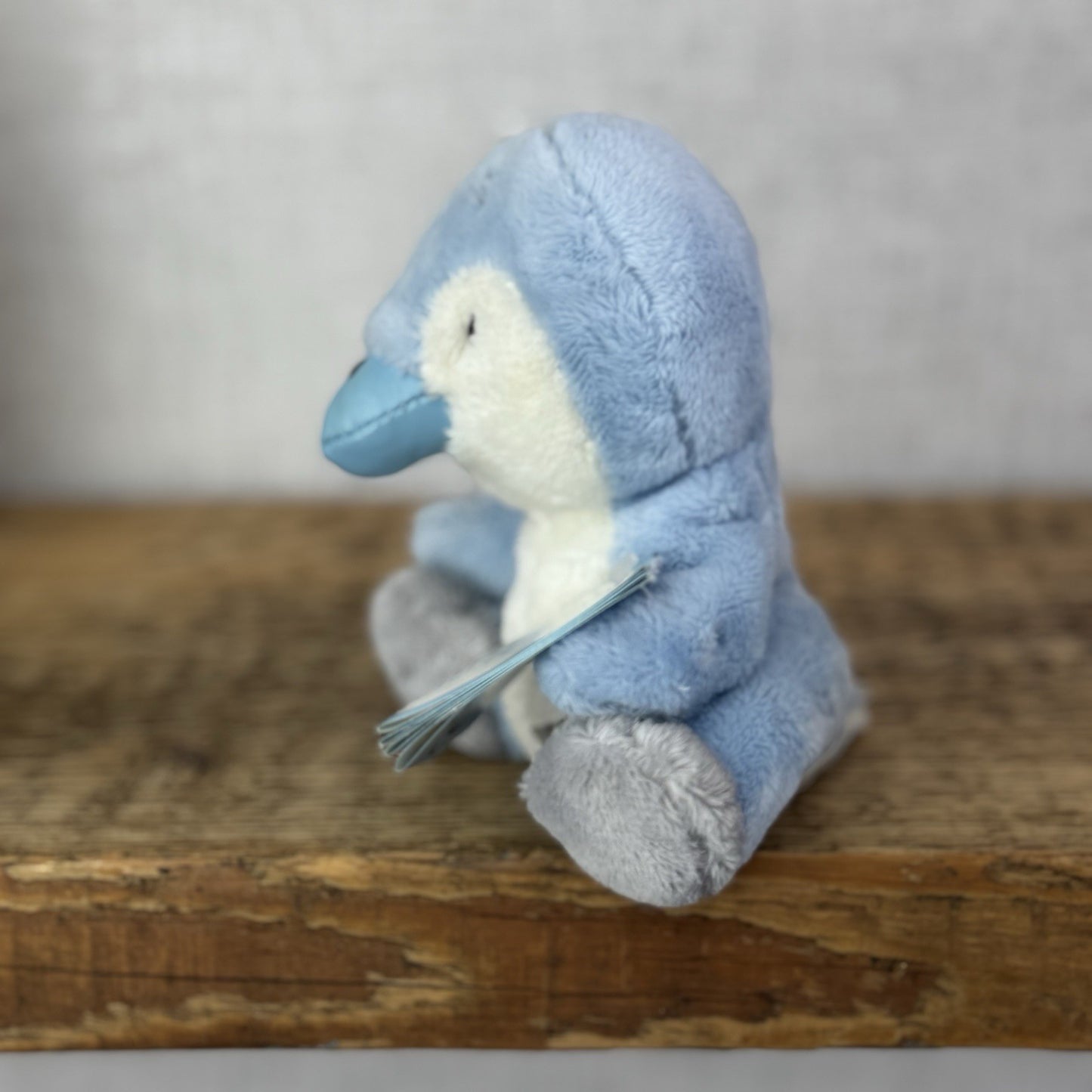 Blue Nose Friends Chilly #17 - Mini Blue Penguin Beanie Plush Toy Tiny 5"