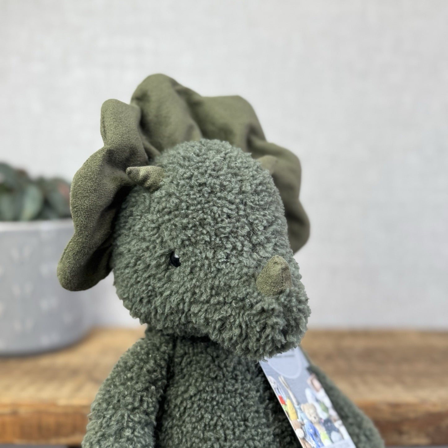 Jellycat Allenby Dinosaur - Little White Company Exclusive Green Dino 14"