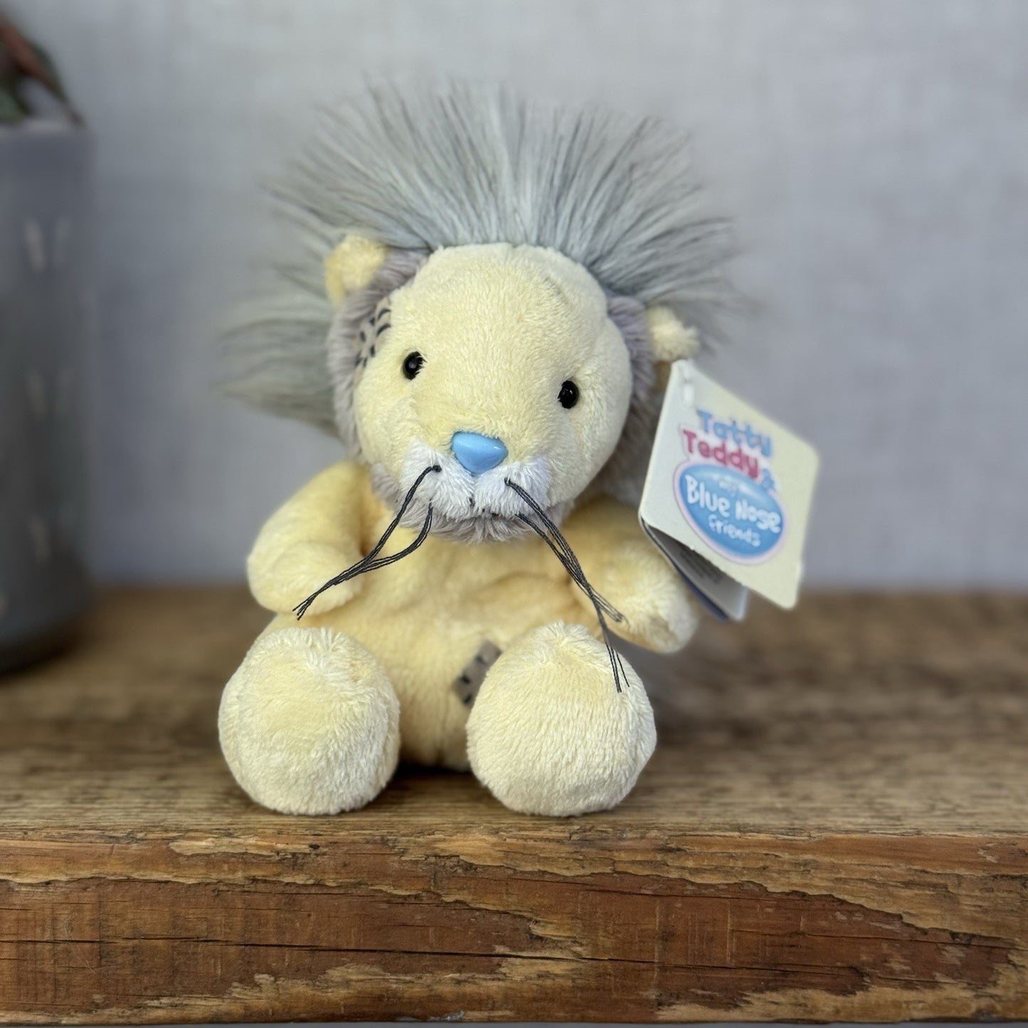 Blue Nose Friends Leboo The Masai Lion - Yellow Mini Lion With Tags Beanie 5”
