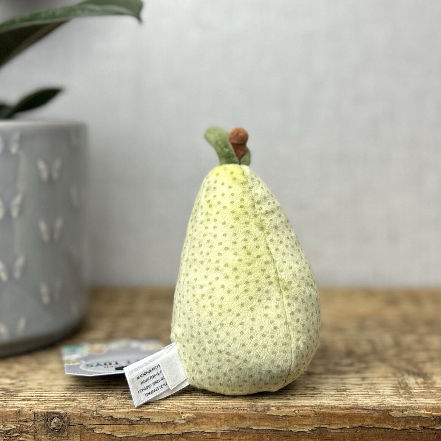 Jellycat Fabulous Fruit Pear - Small Pear Play Food - Pear Plush Soft Toy 5"
