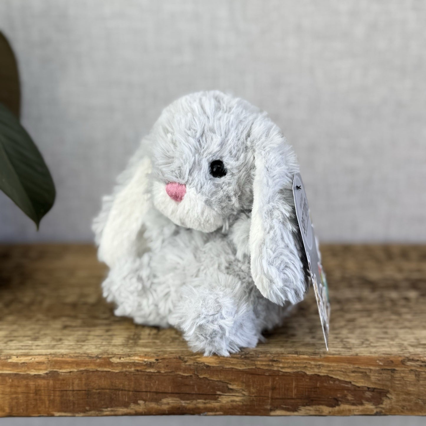 Jellycat Yummy Bunny Grey - New Without Tags - Small Beanie Rabbit Light Grey 5"