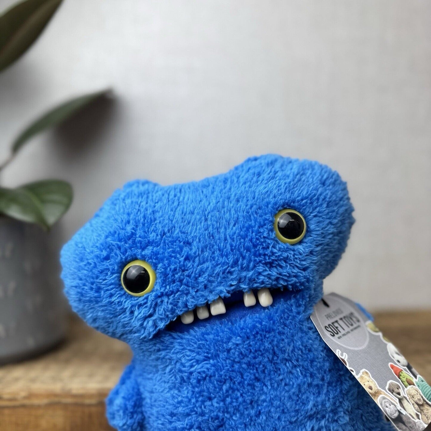 Fuggler Gaptooth McGoo Blue Soft Fluffy Fuggler Snuggler Tooth Funny Ugly (2)