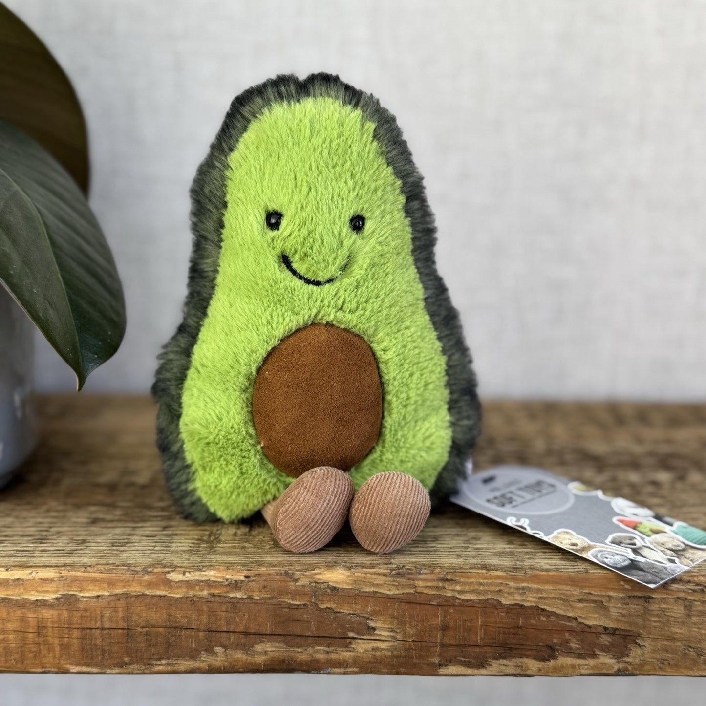 Jellycat Amuseable Avocado Small - Soft Toy Food Play Green Fluffy Avocado 7”