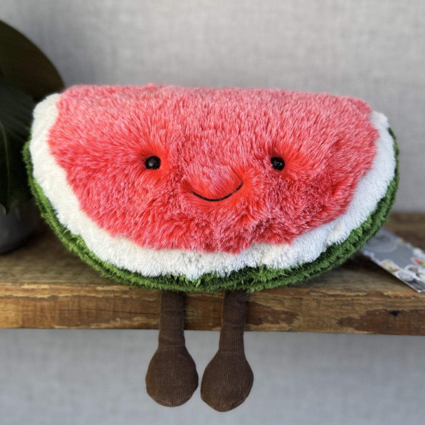Jellycat Medium Amuseable Watermelon Slice - Fluffy Melon Soft Toy 11”