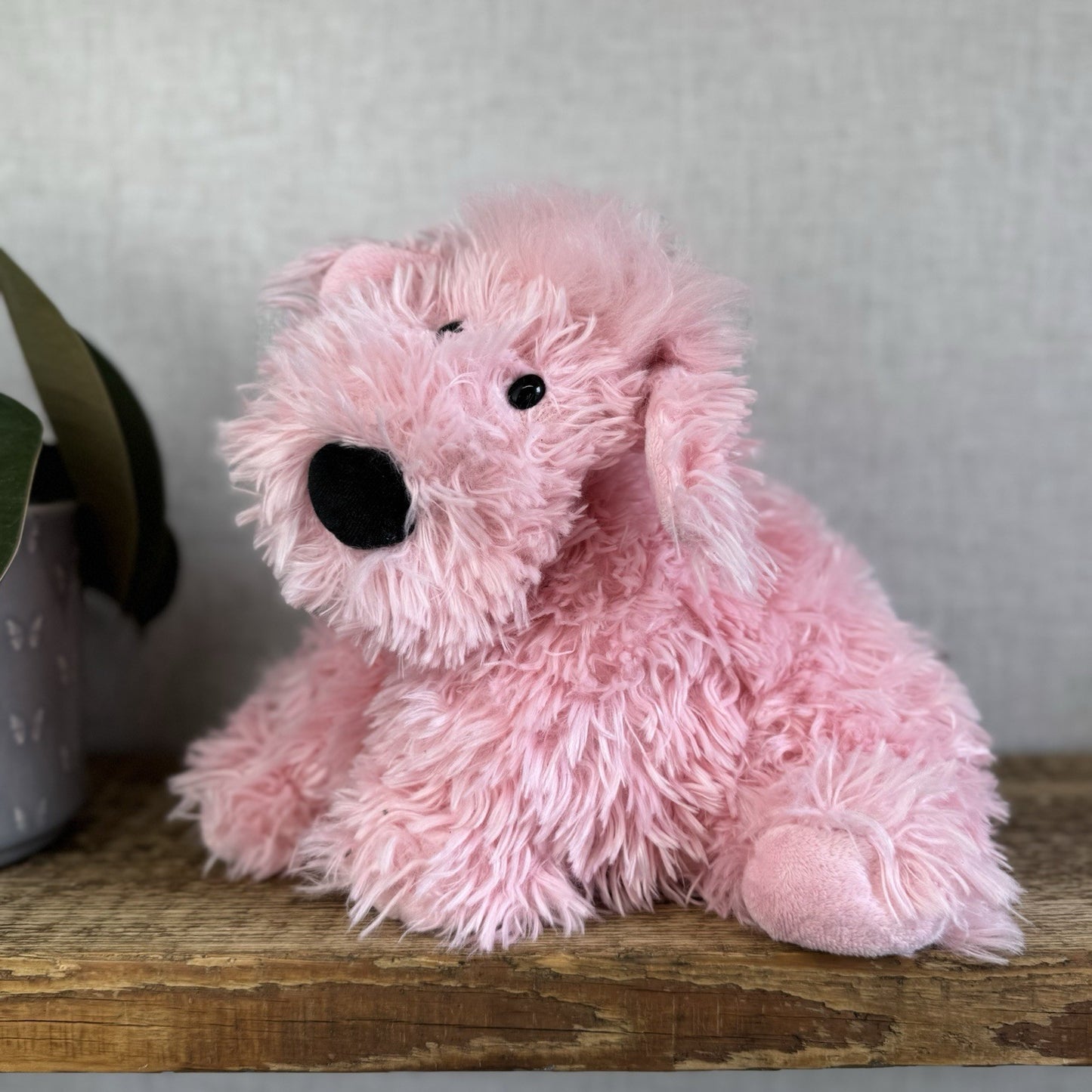Jellycat Pink Truffles Puppy Dog - Truffles Puppy Soft Pink NWOT Cushion 14”