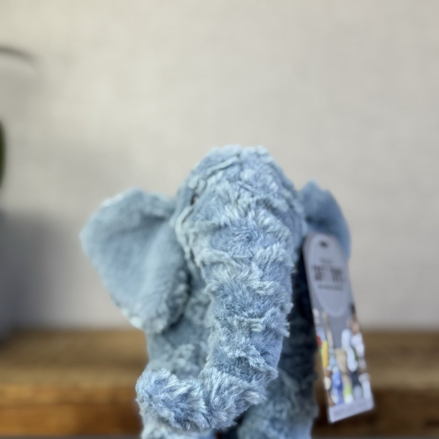 Jellycat Little Eddy Small Blue Standing Elephant Beanie Retired Collectible 8”