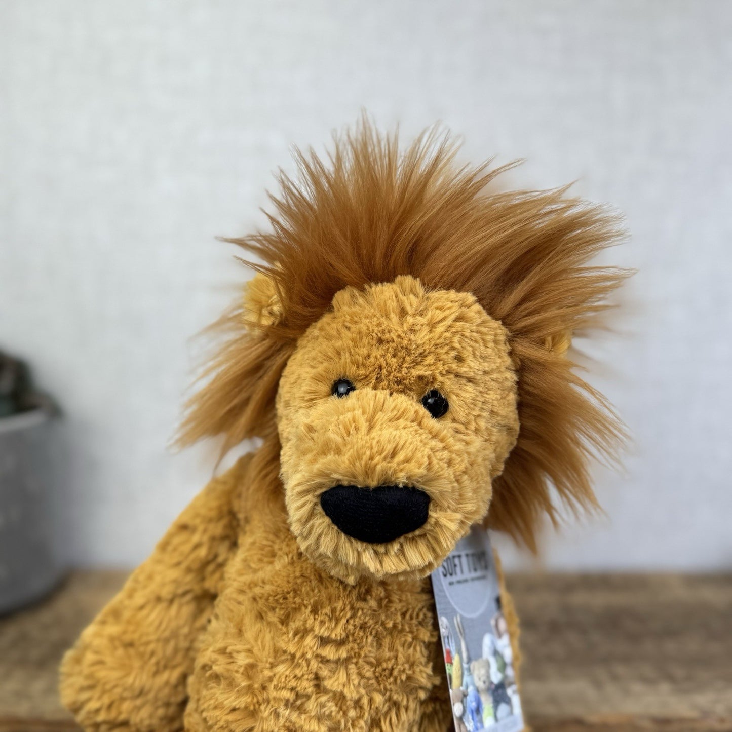 Jellycat Medium Mumble Lion - Rare Sguiggle Lion Soft Toy Beanie Plush 14"