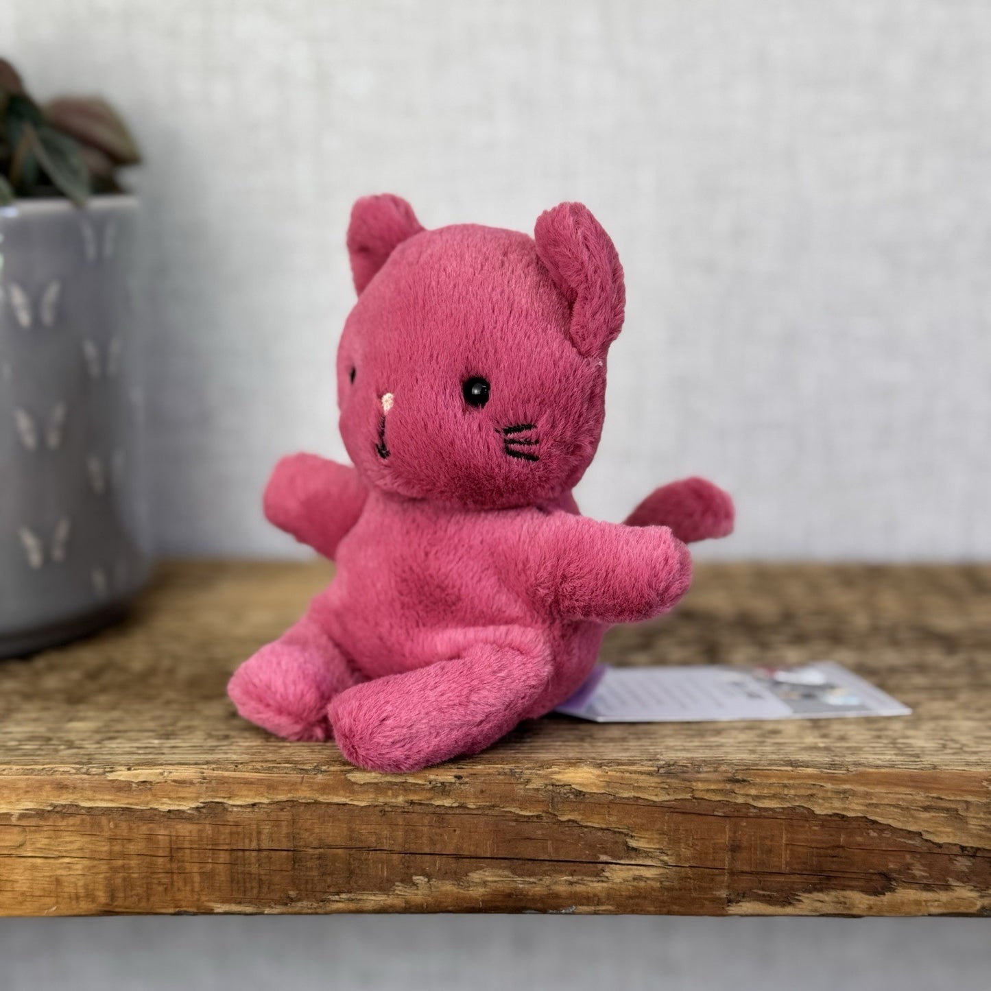 Jellycat Sweetsicle Cat - Tiny Pink Rabbit Plush Beanie New Without Tags 5"