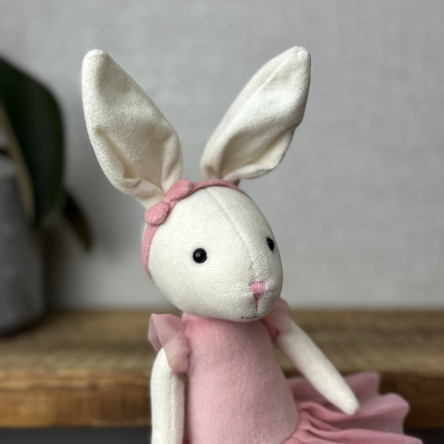 Jellycat Rose Pirouette Bunny Ballerina Rabbit Soft Toy Beanie Retired Pink 10”