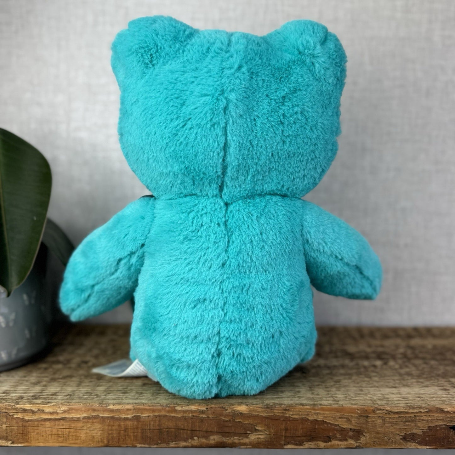 Build A Bear Teal Blue Hoppy Frog - All Blue BAB Frog Retired Collectible 17”