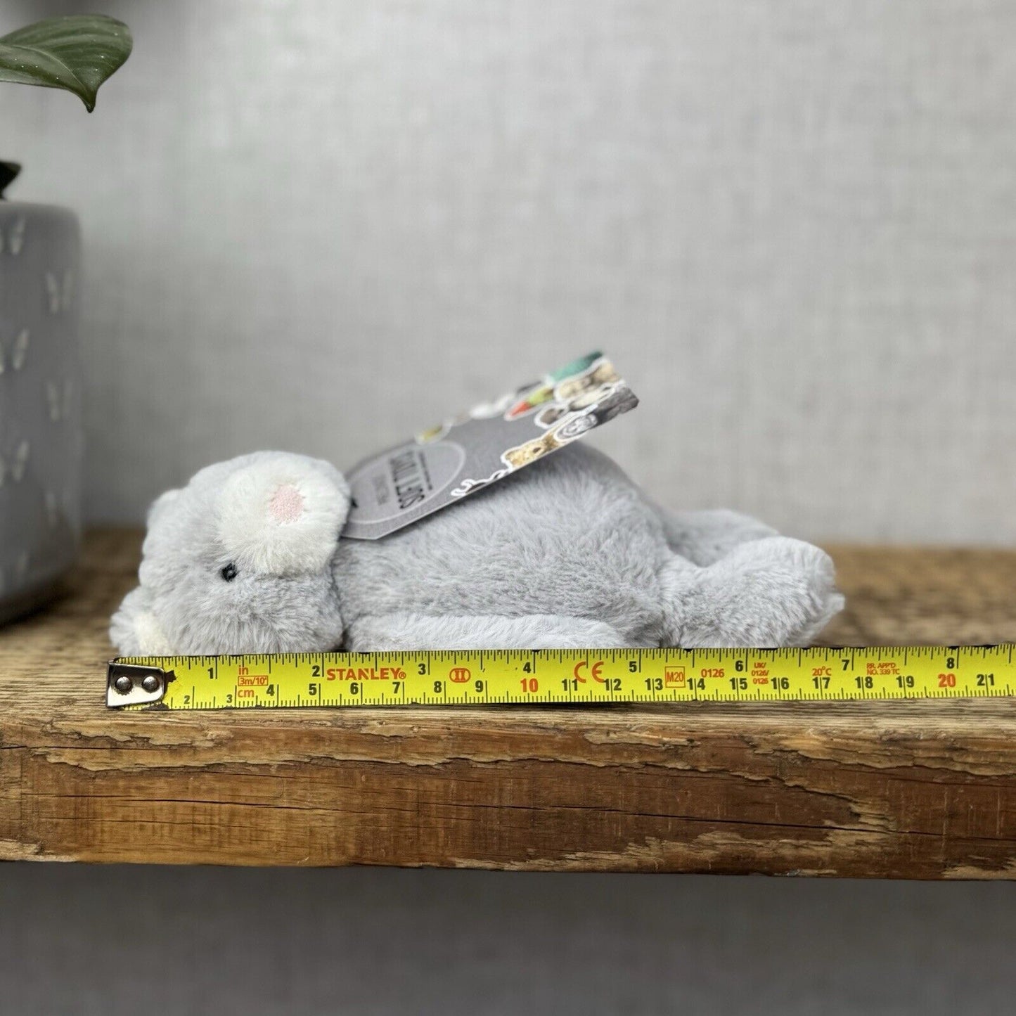 Jellycat Small Bashful Grey Kitty - Grey Cat White Face Small Plush Retired 7”